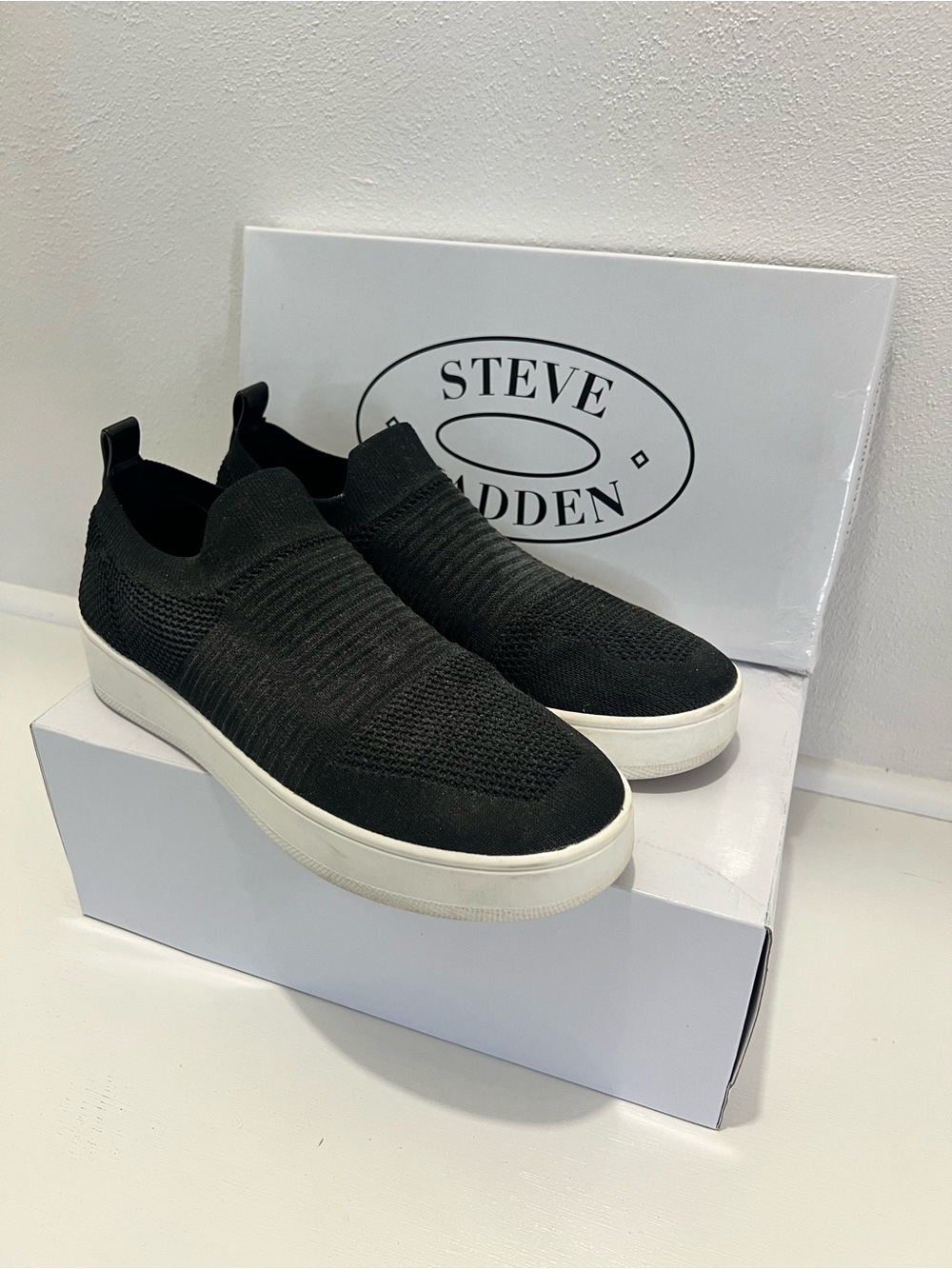 Steve Madden: Knit Slip-On Platform Sneakers